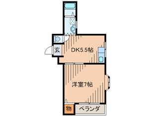 カトレア館の物件間取画像